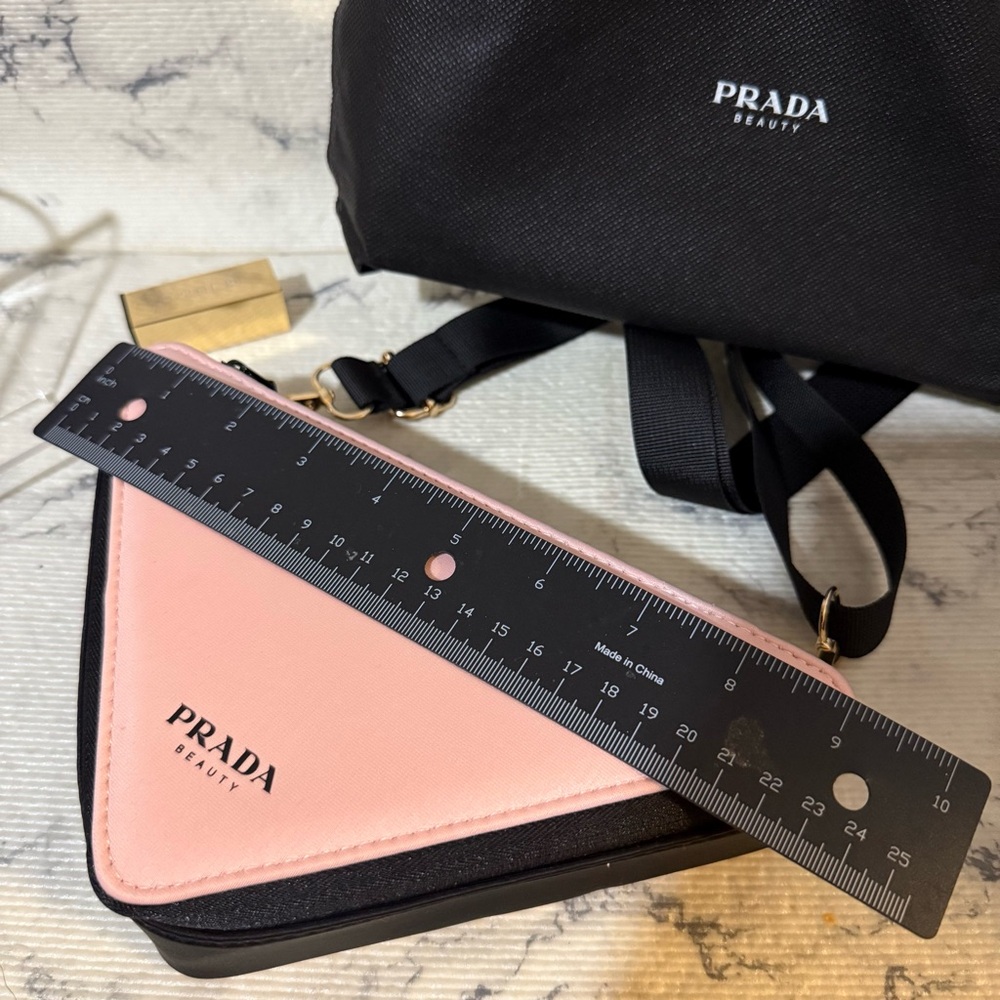 Prada Beauty Triangle Pouch Converted To Crossbody - Picture 9 of 11
